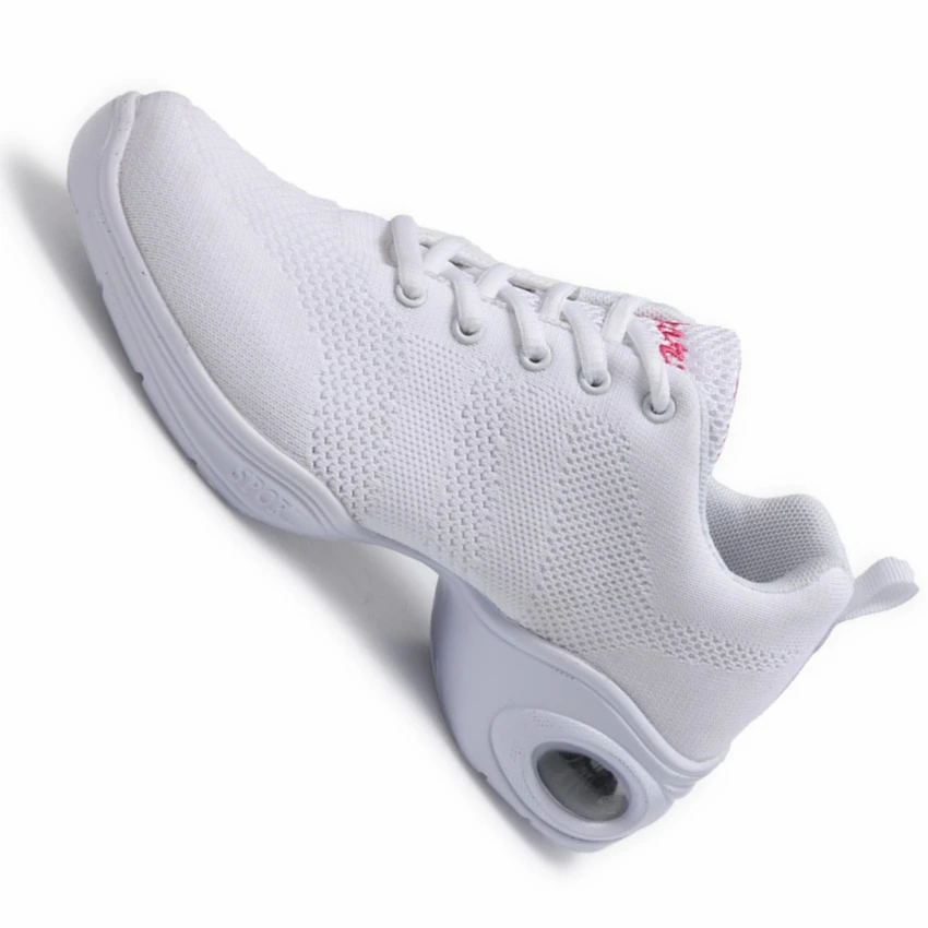 Женская уличная спортивная танцевальная обувь; женская танцевальная обувь с квадратным каблуком; Танцевальные Кроссовки с дышащей сеткой для девочек; дышащая подошва; обувь для фитнеса и тренировок