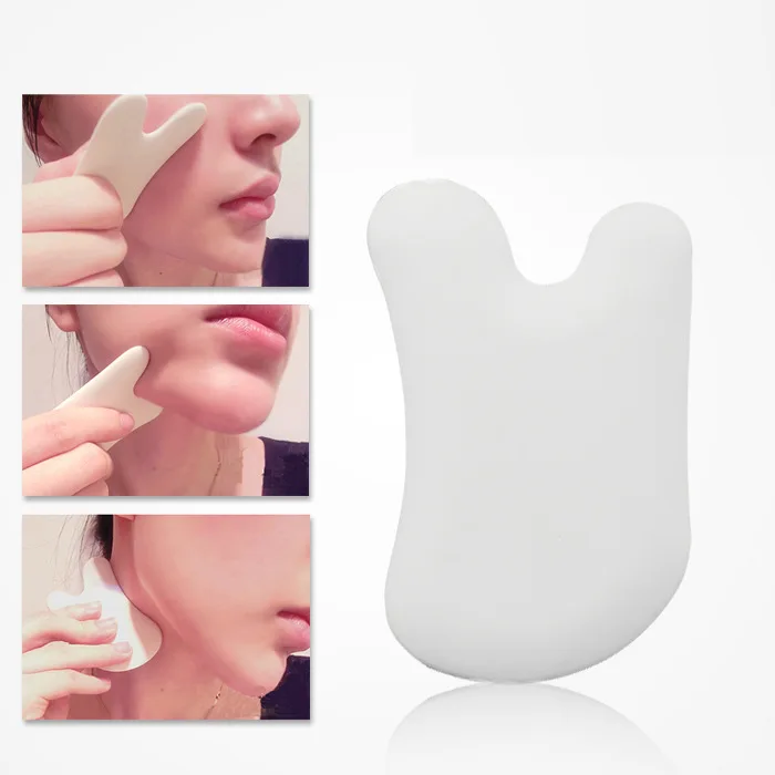 

Traditional Scraping Plate Ceramic scraping Board Facial lymphocinesia massage Scraping tool Guasha Massage Board training