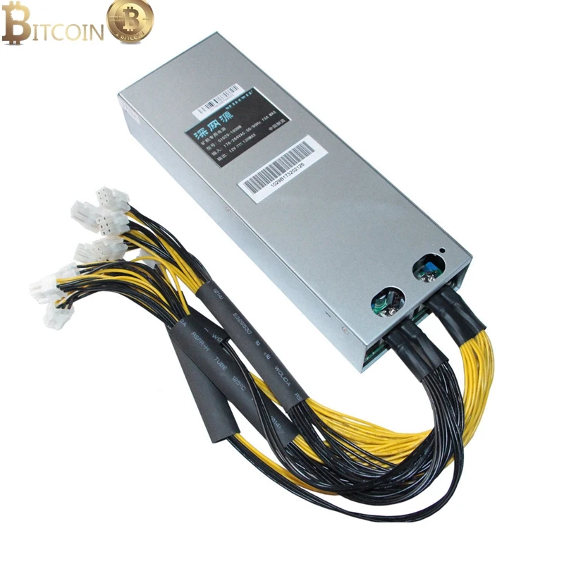 أسيك PC سيفر امدادات الطاقة 1800 W ATX 12 V 150A PSU ل Antminer S7 S9 X3 E3 L3 + d3 Bitmain ماكينة عامل المناجم التعدين مجلس PSU 6pin * 10