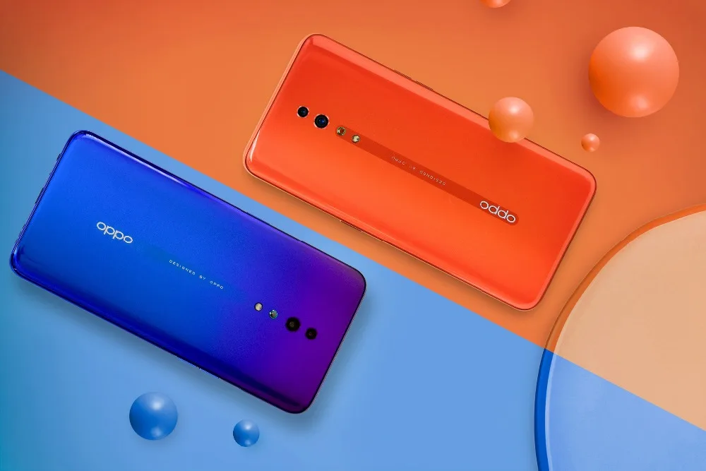 DHL Быстрая смартфон Oppo Reno Z Android 9,0 6," ips 2340X1080 6 ГБ ОЗУ 256 Гб ПЗУ Мп+ 32 МП экран отпечаток пальца