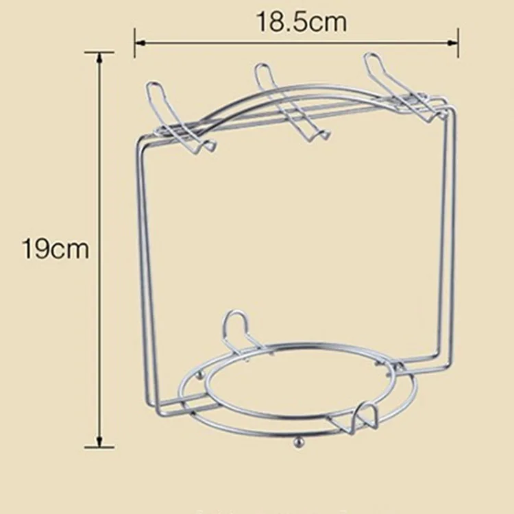 Держатель для кофейных чашек из нержавеющей стали, подставка для хранения посуды, кухонный Органайзер, держатель для сушки, 6 чашек, 6 блюд, черный, серебристый, золотой