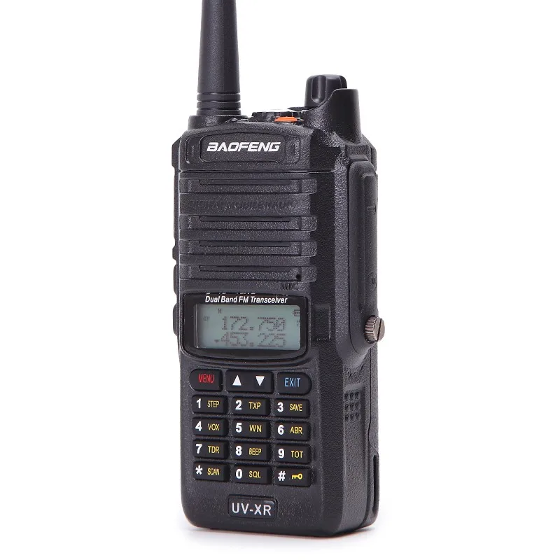 2 шт. Baofeng UV-XR IP67 водонепроницаемый Walkie Talkie 10 Вт Мощность двухдиапазонный VHF/UHF Ham 10 км двухстороннее радио+ кабель для программирования+ 2 динамика