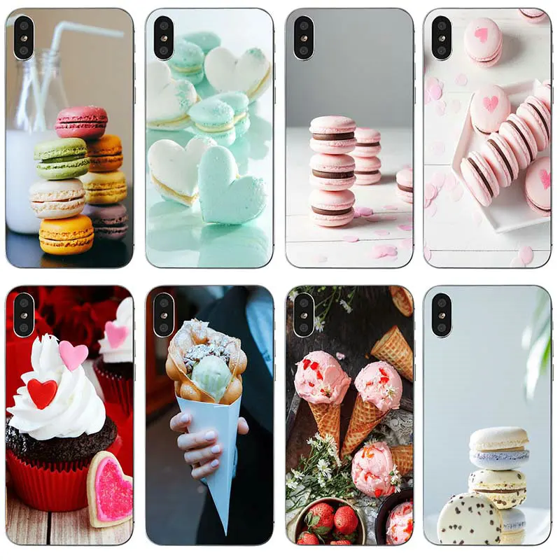 Soft Silicone TPU Mobile Phone Cases for iPhone 4 4s 5 5s 5c SE 6 6s plus 7 7plus 8 8plus X XR XS Max Shell Summer Ice Cream | Мобильные