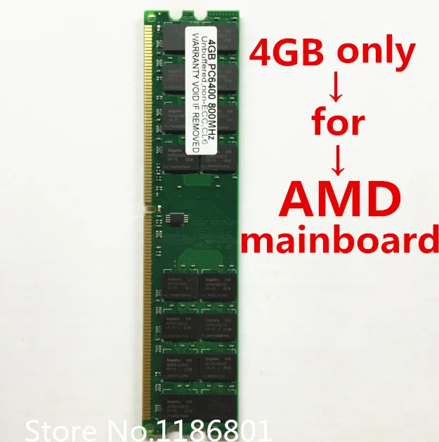Новые 4 Гб DDR2 PC2 6400 800 МГц DIMM ram 240 Pin только для совместимых систем AMD