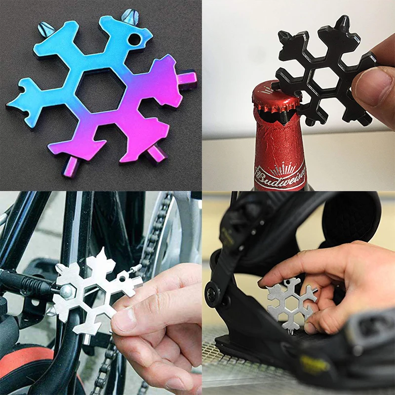 Snowflake Shape Multi-Function Wrench Gadget Hexagon Snowflake Shape Multi-Function Wrench Gadget Hexagon
