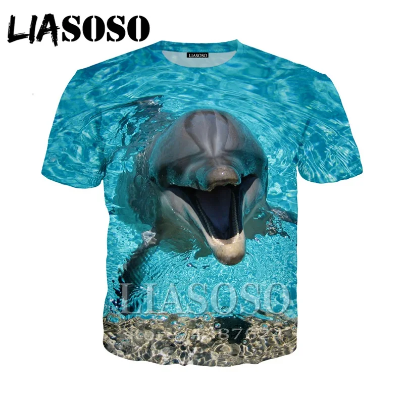 

Anime 3d print t shirt Men Women fashion Harajuku hip hop children Funny t-shirt kids animal Short sleeve dolphins tshirt E351