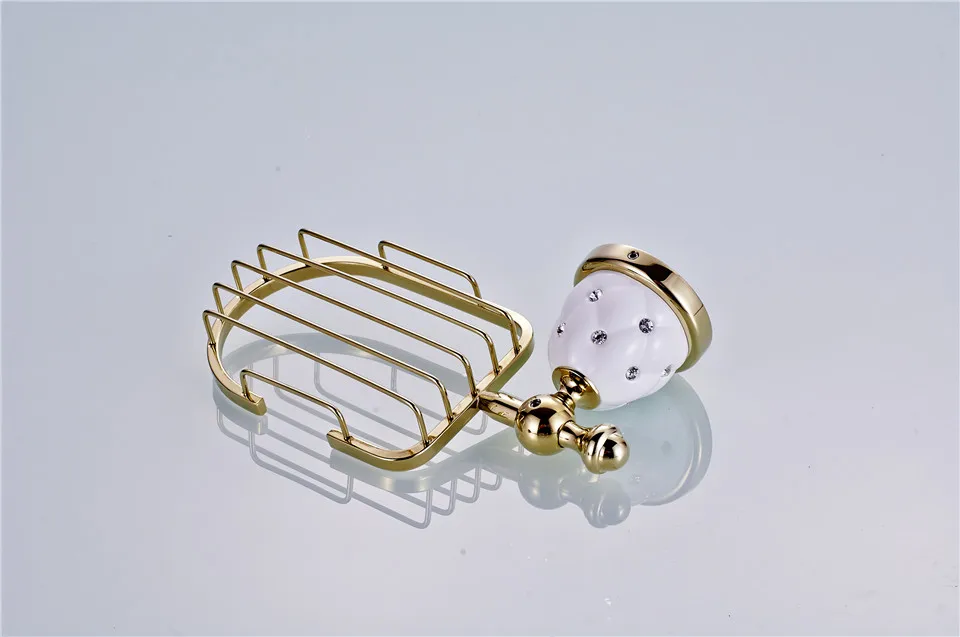 XOXO Аксессуары для ванной комнаты модные товары твердая латунь diamond мыло Корзина, мыльница держатель, мыльница 10011GT