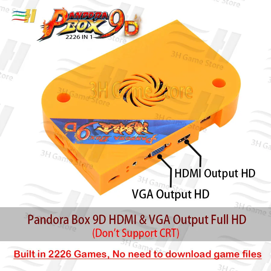 2019 Pandora Box 9D 2226 in 1 arcade version jamma game board HDMI VGA for coin operated game machi