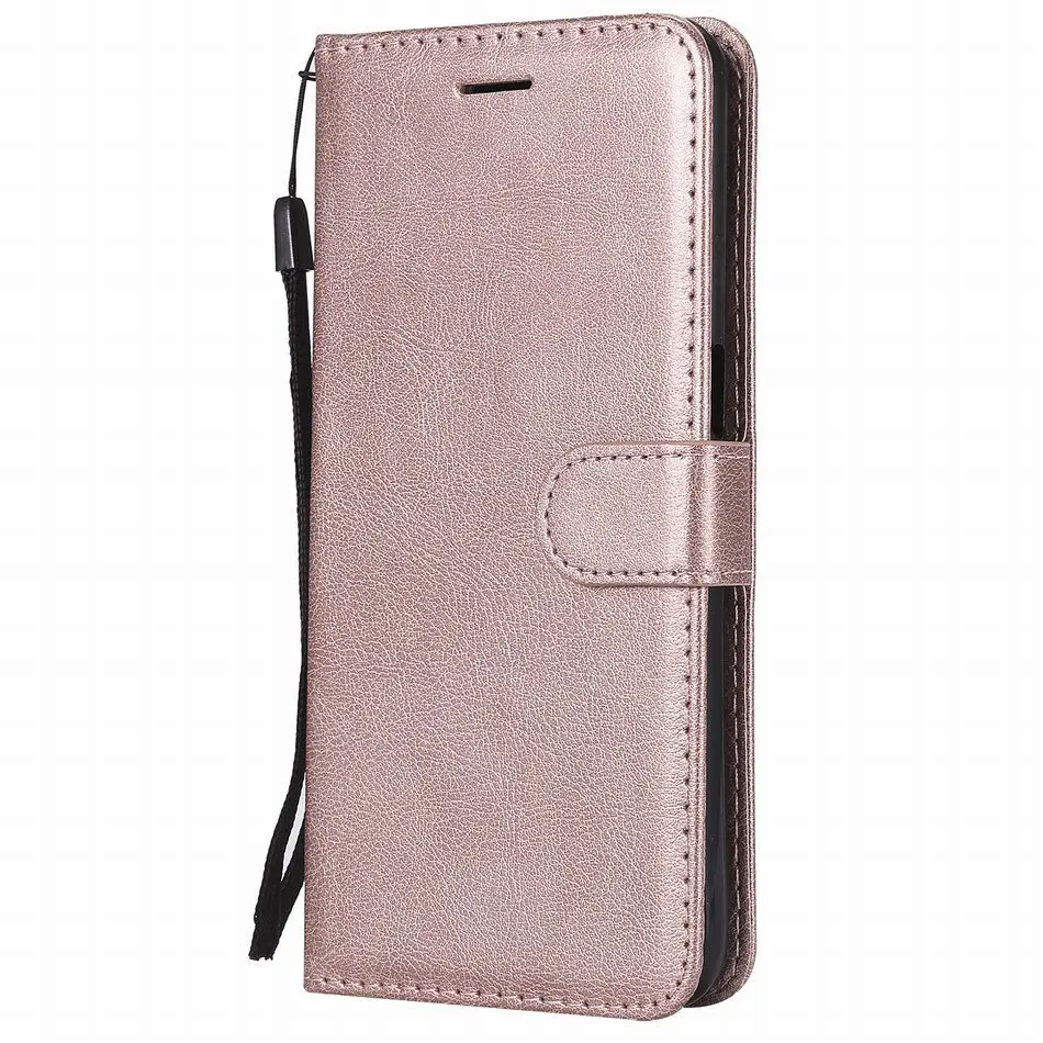 Книга рамки простой чехол Кап для huawei P Smart Plus Nova 3 3i Y5 Prime Y6 Pro Y7 Y8 Y9 Enjoy 5 7 8E 8 9 плюс E06Z - Цвет: Rose Gold