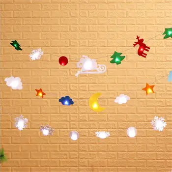 

Christmas tree decoration cartoon pictures LED chain lights decoration fairy lights home decoration accessories lights