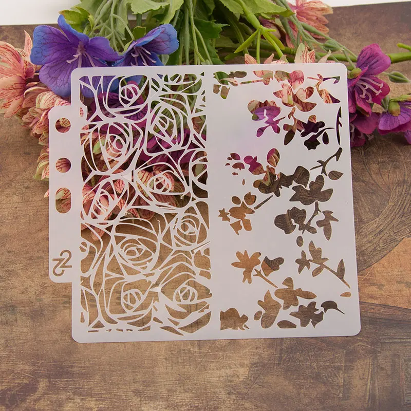 

Scrapbook Stencil Cake Decorating Tool new 2018 scrapbooking DIY Decorating Stencil Fondant Pattern Printing Spray Template