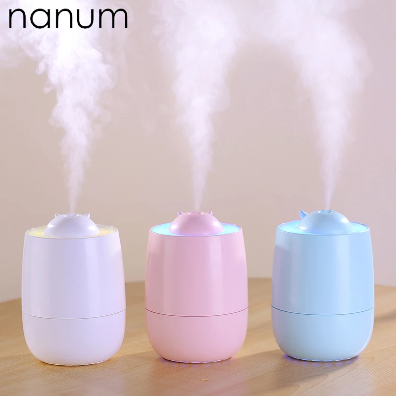 

3 in 1 Aroma Diffuser Whale Humidifier Mini Air Purifier Aromatherapy Essential Oil Diffuser LED Night Light USB Fan Fogger