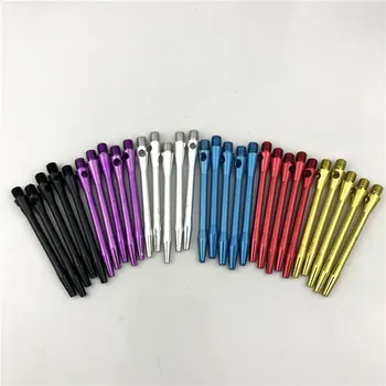 

6pcs darts rod 2BA thread solid color smooth metal darts rod aluminum alloy darts accessories not easy to break alloy rod