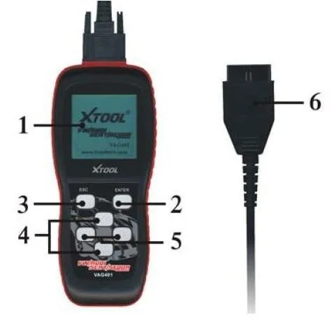 Профессиональный сканер XTOOL VAG401 OBD2 автоматический диагностический инструмент VAG 401 для AUDI/SEAT/SKODA/VW бесплатное онлайн обновление кода ридер