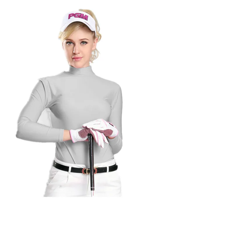 UPF50+ Новая женская футболка для гольфа Солнцезащитная с длинным рукавом ледяная шелковая Спортивная профессиональная Солнцезащитная дышащая одежда для гольфа