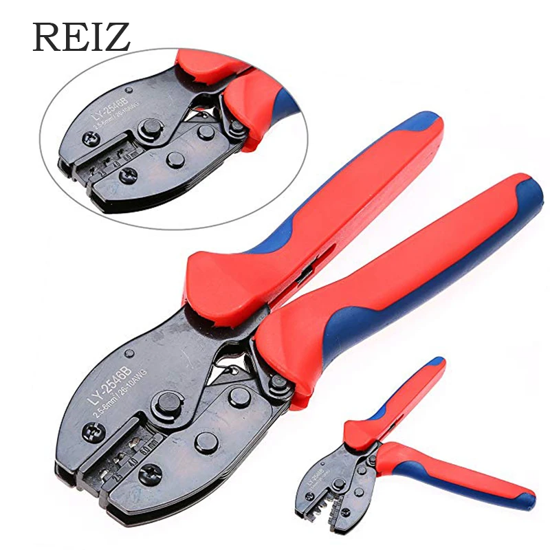 

REIZ Crimping Pliers For MC4 PV Solar Cable TAB Terminal Ratcheting Crimper Connector Tool Wire Stripping Cutting Multi Tool