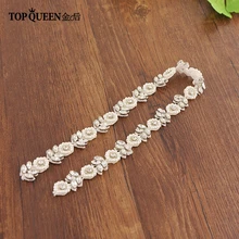 TOPQUEEN S101A пояса с кристаллами драгоценный пояс хрустальные свадебные ремни свадебные платья estra ширина Свадебные платья Пояс цветы девушка