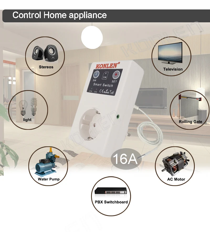 GSM socket remote switch 3