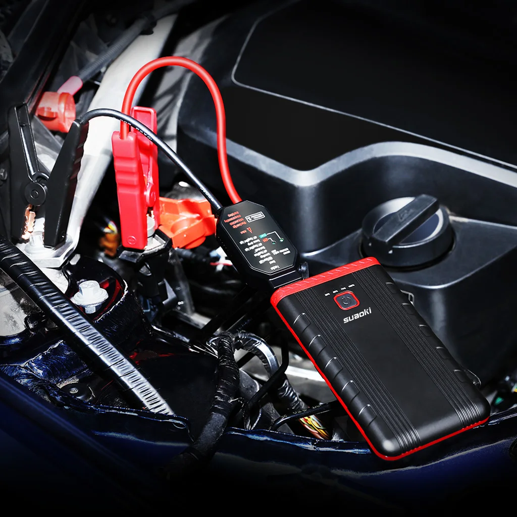 Suaoki U3 400A пик автомобильное пусковое устройство автомобиля Батарея усилитель Портативный 5 V/2.4A Max Мощность номер телефона банка Зарядное устройство с интеллигентая(ый) зажимы