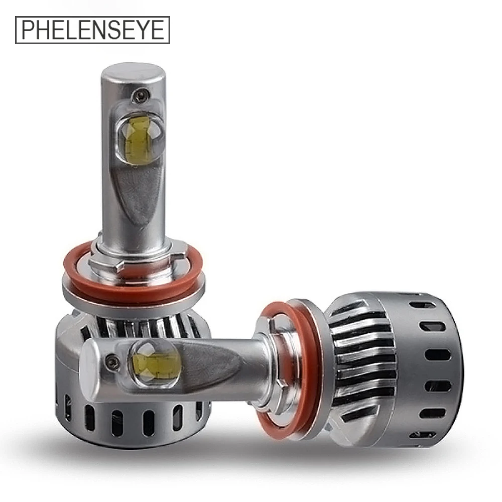 

H1 H4 H7 H11 9005 9006 Car LED Headlight with Optical Lens Chips 60W Auto Led Light Bubls 7200LM 6000K 12V 24V Headlamp 2PCS