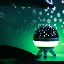 Горячие продаж светодиодный вращающийся Star Лампа для проектора с зарядка через usb, и светодиодный украшения комнаты творческий ночник