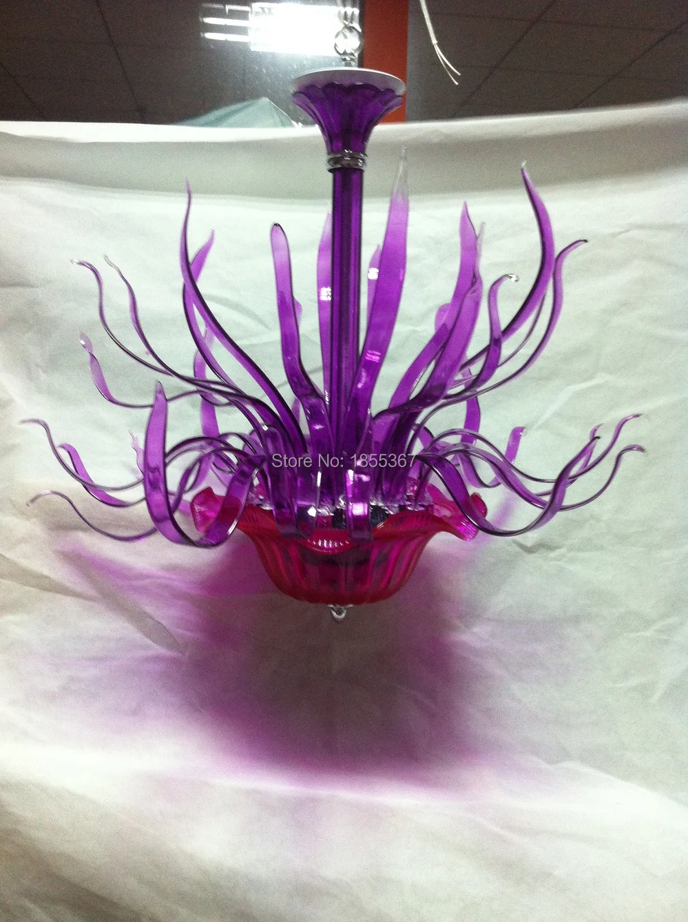 Free Purple Great Popular Light Hand Blown Art Glass Bgc20174 Purple Hand Blown Glass Art Chandelier Ceiling Light Jpg