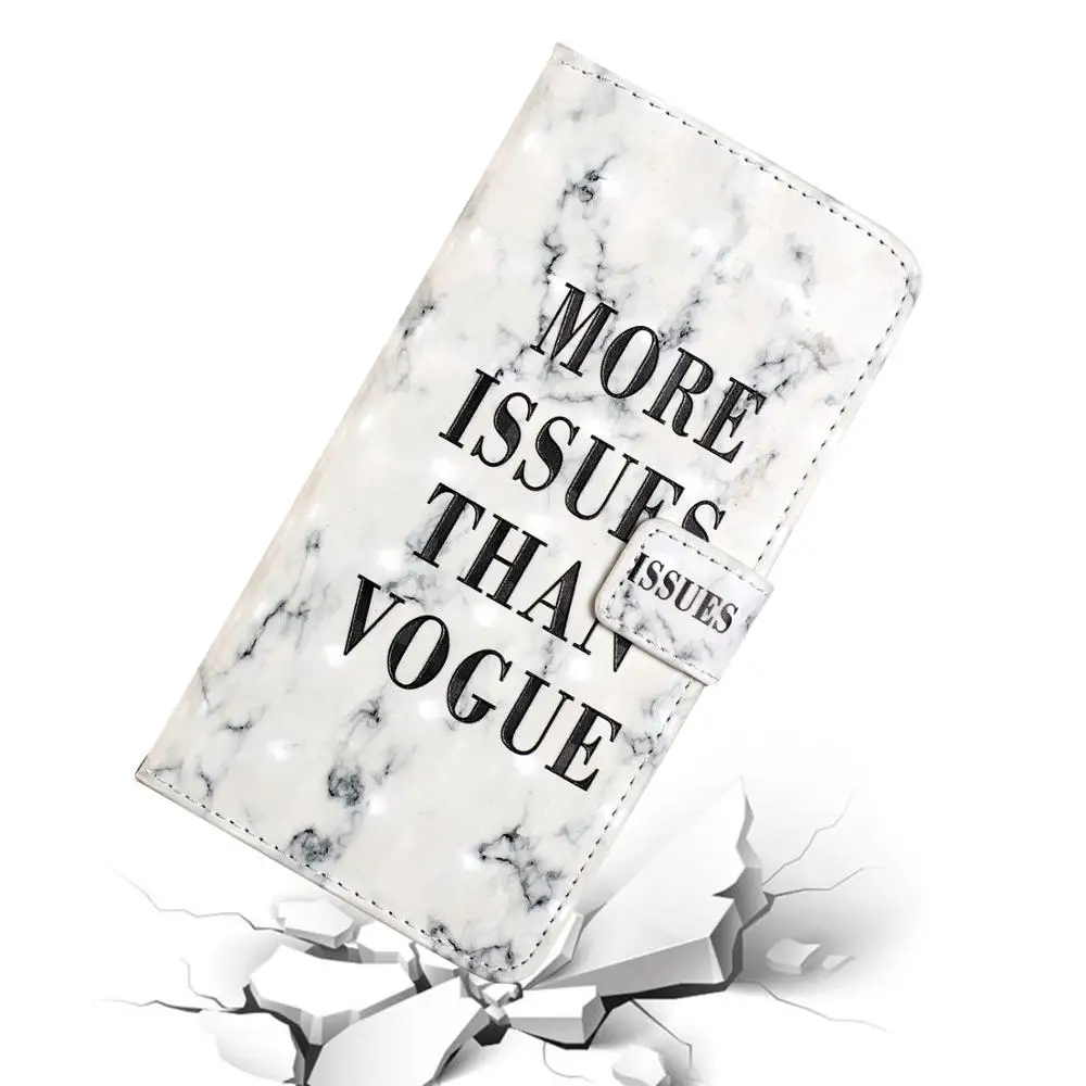 

For Samsung Galaxy A3 A5 2017 A6 A7 A8 Plus Case WordArt Fashion Colorful Marble Wallet Leather Case Flip Stand Mobile Phone Bag