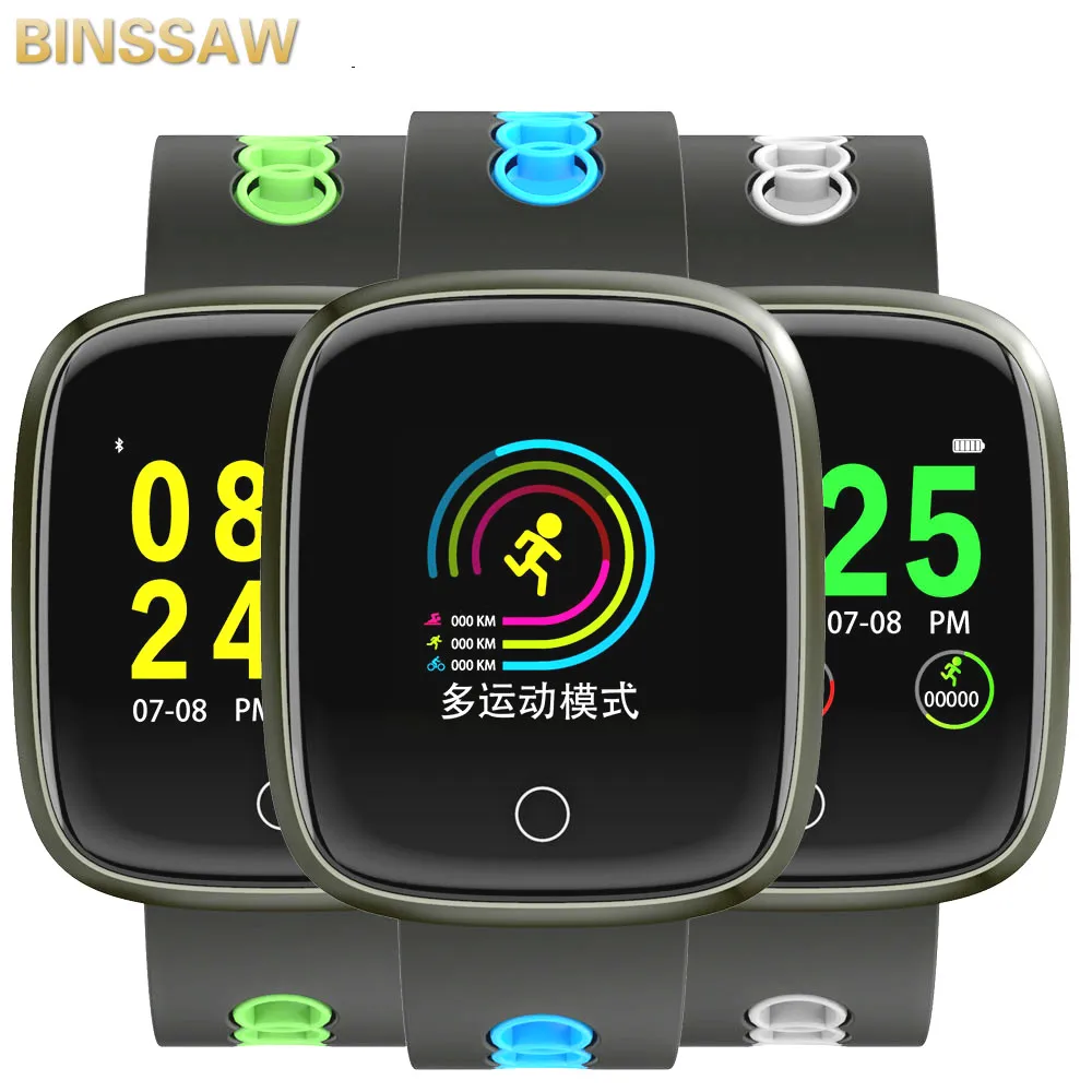 Смарт часы BINSSAW с Bluetooth DK03 фитнес трекер браслет пульсометром для Samsung Huawei Xiaomi LG Apple