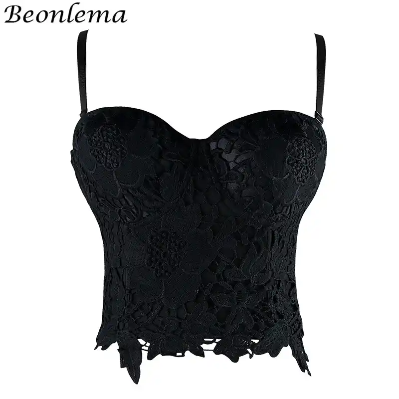 black bustier top plus size