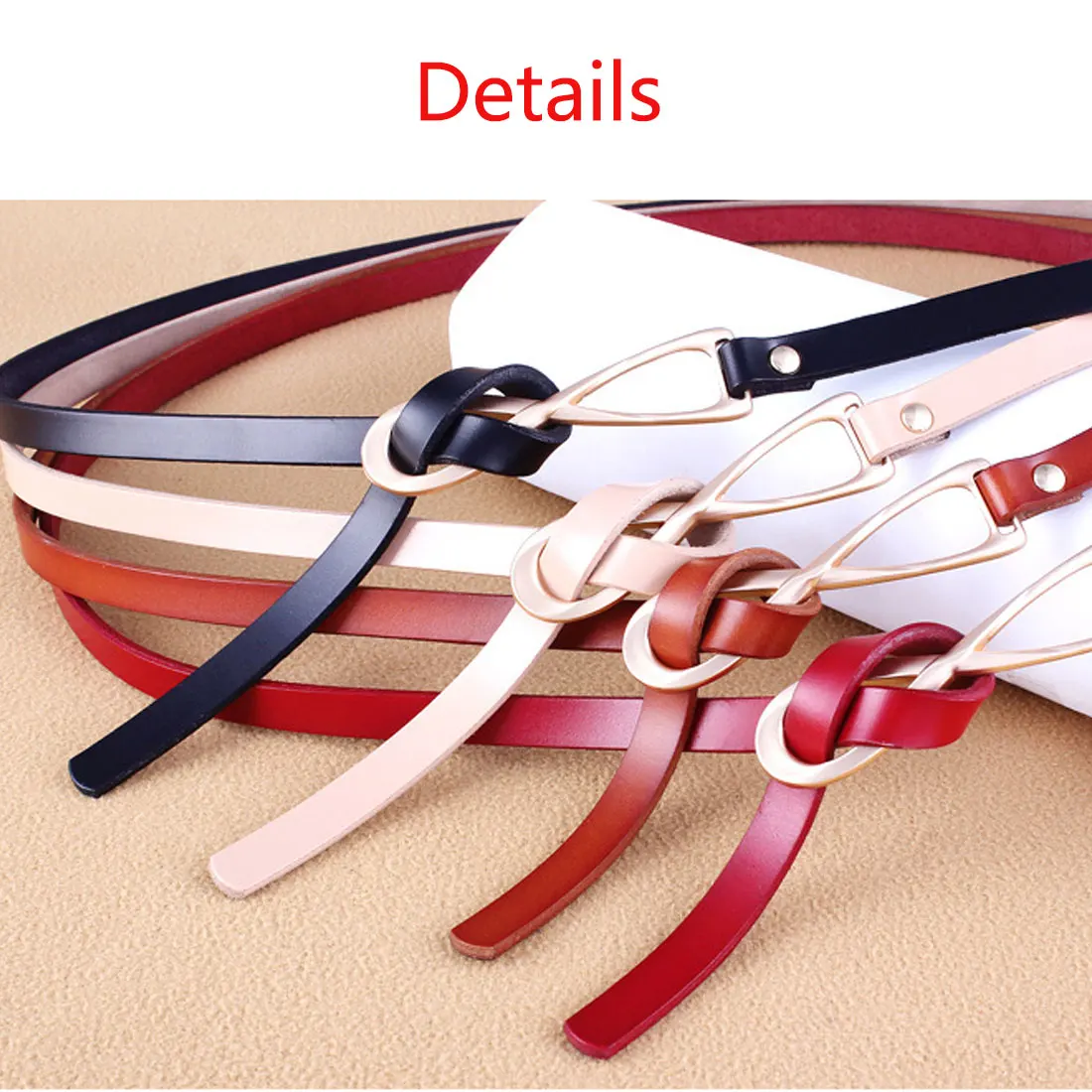 

2018 Fashion New Style Leather Belt for Women Lady Dress-in Belt Candy Colors Female Belt Clothing Accessories