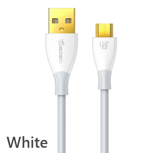 TIEGEM Micro USB кабель 1 м Быстрая зарядка USB кабель для передачи данных для samsung sony LG планшет Android usb зарядный шнур Microusb кабель для зарядки - Цвет: Белый