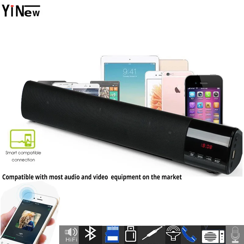 TV Sound Bar Portable boombox PC sound box bluetooth Speaker Wireless loudspeaker Home Theater System soundbar Radio for xiaomi