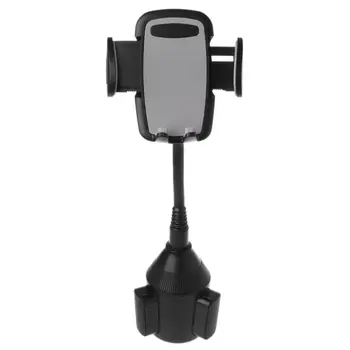 

360-degree Rotation Car Mount Adjustable Gooseneck Cup Holder Cradle Stand for iphone Samsung Xiaomi Huawei 3.5-6.7" C