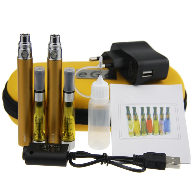 Ego ce4, двойной комплект, электронная сигарета с аккумулятором ego t, ce4, атомайзер, вейп-ручка, набор электронных сигарет на молнии, чехол, ручка для кальяна