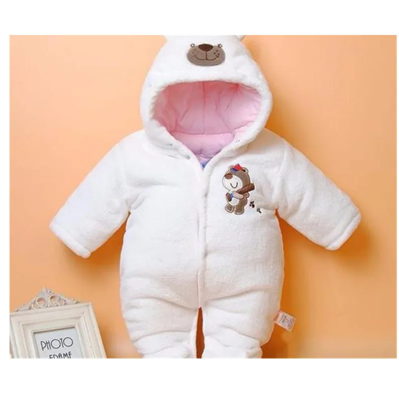 

2017 Spring Babies Costume for Infant Coral Fleece Cartoon Rompers With Long Sleeve Cotton Newborn Baby Clothes B0005