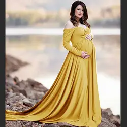 2019 платья для беременных для фотосессии длинное платье макси для беременных фото реквизит хлопок платье для беременных