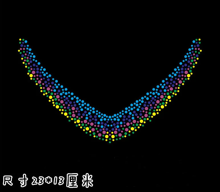 Прозрачный кристалл цветок дерево футболка декольте DIY strass Горячая фиксация