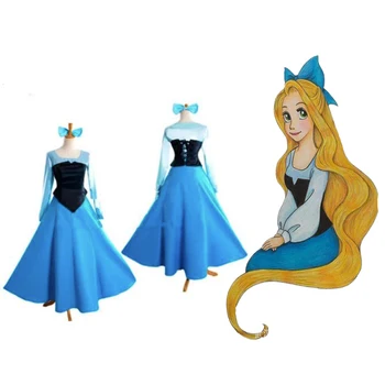 

Anime The Little Mermaid Ariel Princess Cosplay Costume for Adult Women Girl Halloween Dress Ariel Costume Free Headwear