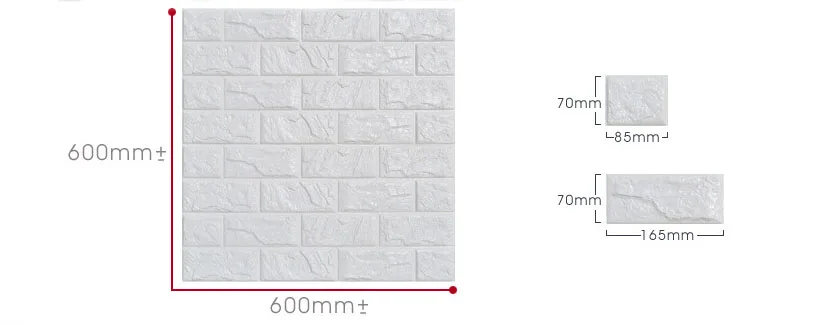 60x60 см DIY самоклеющиеся 3D настенные наклейки для спальни декор из пеноматериала