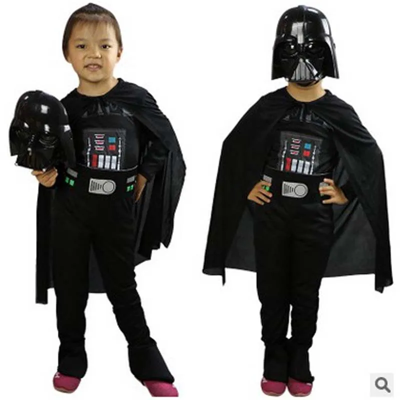 

Fantasia Children Star Wars Lego Darth Vader Cosplay Halloween Costumes Disfraces Christmas Masquerade Stage performance dress