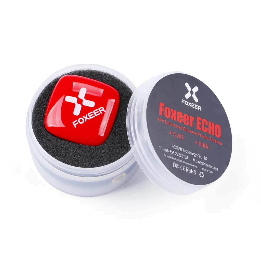 1 шт. 21 7 мм Foxeer Echo пластырь антенна 8Dbi белый/красный SMA FPV 5 8 ГГц Антенна совместимый