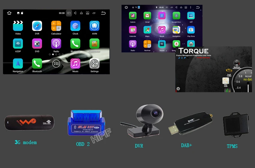 Top 4+32GB 2 din Android 8.0 Octa Core Car DVD Player GPS Navi for Ford Focus Galaxy with Audio Radio Stereo wifi Head Unit 1024*600 10