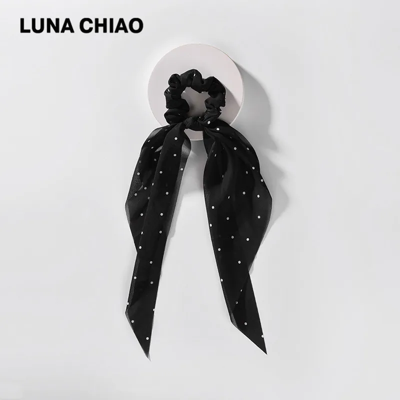 LUNA CHIAO, модные женские аксессуары для волос, тканевые банданы, резинки для волос, змеиный Леопардовый принт, шарф, конский хвост, держатель - Цвет: 40