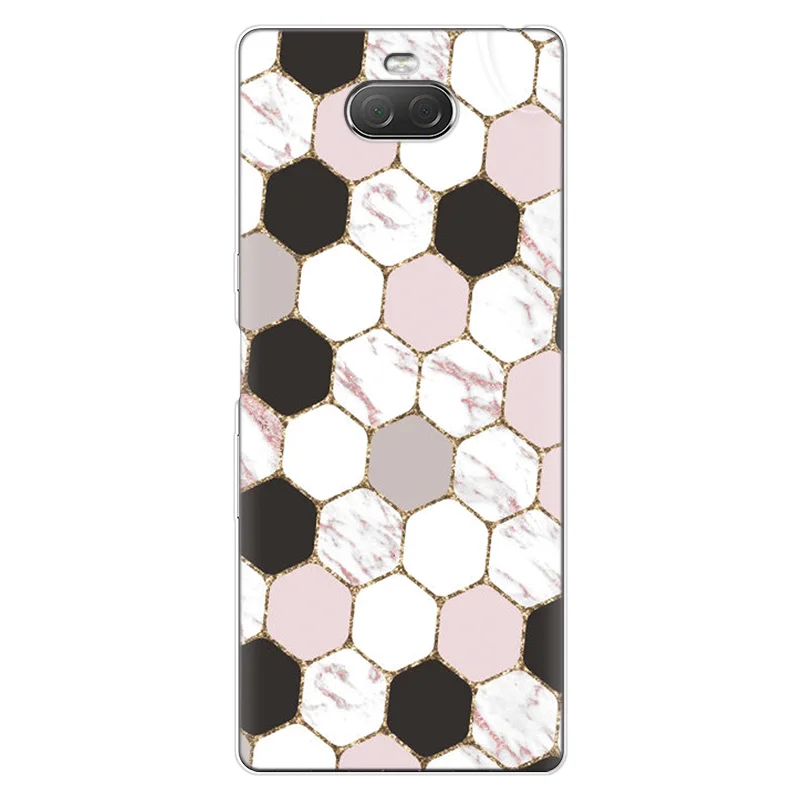 Marble Cover For Sony Xperia 10 Z5 Compact For Sony Xperia L1 L2 X XA XA1 Plus Ultra XA2 Plus XZ XZ1 Compact XZ3 Soft Clear Case