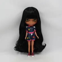 H телесного цвета Блит кукла черные волосы черная кожа кукла, завод кукла B1