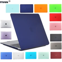 Матовый \ Кристальный чехол для Apple Macbook Air Pro retina 11 12 13 15 дюймов сумка для ноутбука, для нового Mac book Air Pro 13,3 чехол A1932