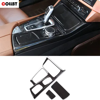 

COLLBT Carbon Fiber Center Console Gear Shift Panel Decoration Cover Trim For BMW 5 Series 520li 525li 530li 2011-2017