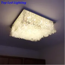 100% Handmade Modern Creative Shells Led Ceiling Light For Living Room Bedroom Entrance AC 80-265V 1230