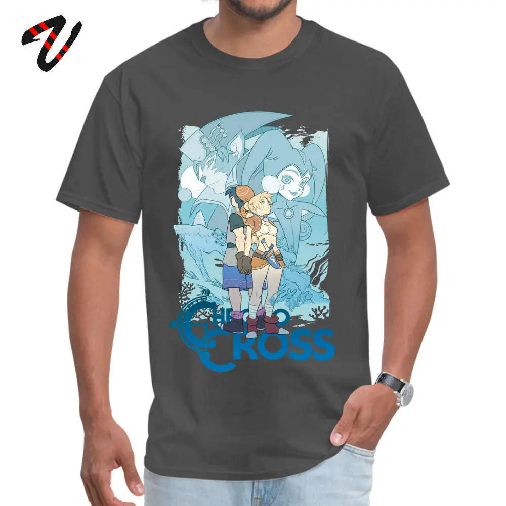 Футболки мужские модные Legend Of Zelda футболка Enjoystick Chrono Cross Camisa Videogame летние топы аниме футболка с круглым вырезом - Цвет: Dark Gray