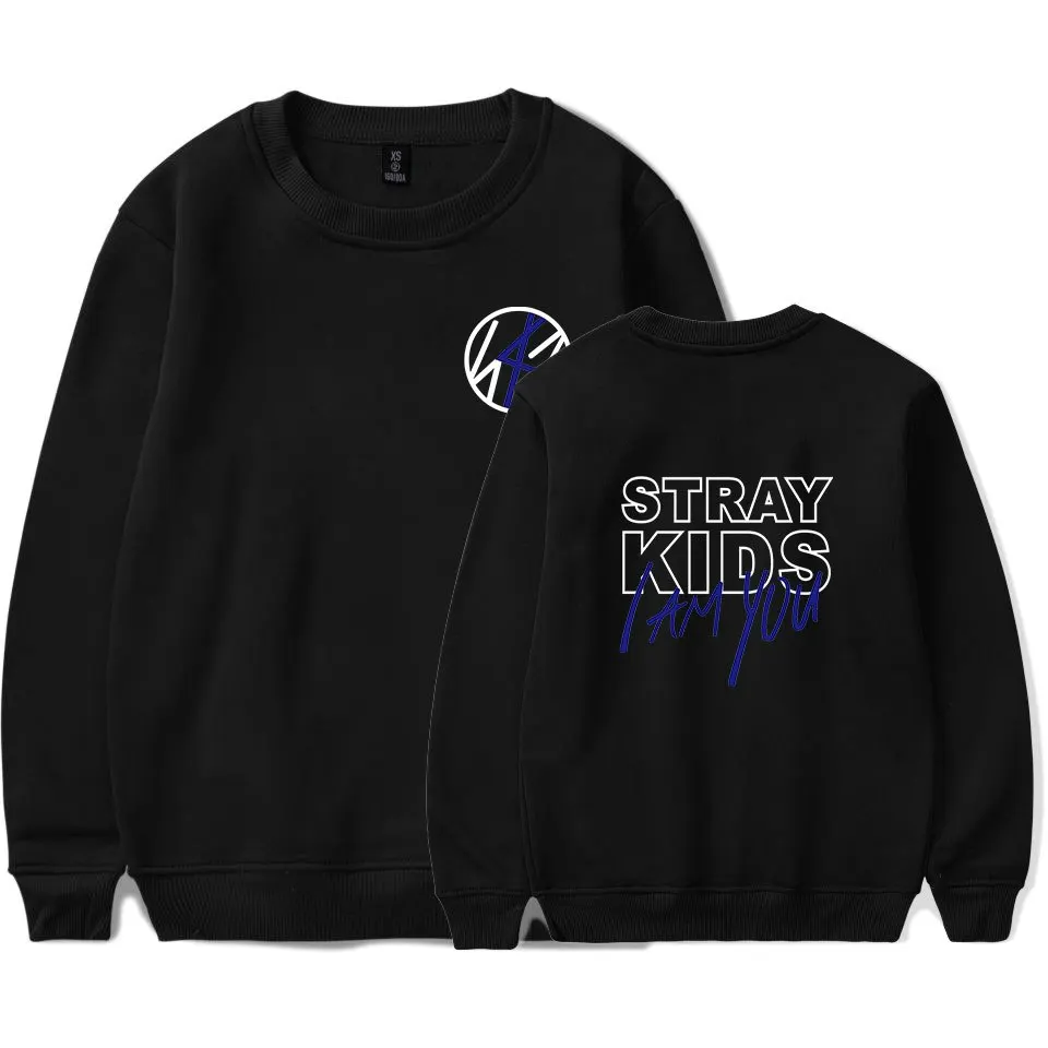 

KELUOXIN Kpop Straykids Pullovers Women Men I Am Who Album Sweatshirt Fleece Hoodies Stray Kids Member Name Tracksuit Moletom